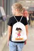 Kinder Turnbeutel mit Name Ballerina Tanzen Motiv Comicstil personalisierte Geschenke Mädchen Lieblingshobby MoonWorks®preview