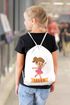 Kinder Turnbeutel mit Name Ballerina Tanzen Motiv Comicstil personalisierte Geschenke Mädchen Lieblingshobby MoonWorks®preview