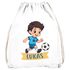 Kinder Turnbeutel mit Name Fußball Design Comicstil personalisierte Geschenke Lieblingshobby Sport Jungen MoonWorks®preview