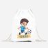 Kinder Turnbeutel mit Name Fußball Design Comicstil personalisierte Geschenke Lieblingshobby Sport Jungen MoonWorks®preview