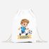 Kinder Turnbeutel mit Name Fußball Design Comicstil personalisierte Geschenke Lieblingshobby Sport Jungen MoonWorks®preview