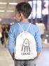 Kinder Turnbeutel personalisiert mit Name Octopus lustige Unterwassertiere-Tiere Strichzeichung  Namensaufdruck SpecialMe®preview