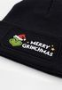 Kindermütze Spruch Weihnachten Merry Christmas Weihnachtsmuffel Beanie Jungen  Aufdruck Print Strickmütze MoonWorks®preview