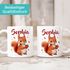 Kindertasse Eichhörnchen Tiermotive personalisierte Namenstasse Keramik für Kinder Jungen Mädchen Namensgeschenke SpecialMe®preview