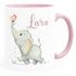 Kindertasse Elefant personalisierte Namenstasse aus Keramik für Kinder Jungen Mädchen SpecialMe®preview