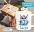 Kindertasse Eule Fuchs Hobby Lesen Malen personalisiert Wunschname Geschenk Leseratte Bücherwurm Jungen Mädchen SpecialMe®preview