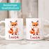 Kindertasse Eule Fuchs Hobby Lesen Malen personalisiert Wunschname Geschenk Leseratte Bücherwurm Jungen Mädchen SpecialMe®preview