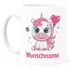 Kindertasse Keramik Einhorn Wunschname Herz personalisierte Namenstasse für Kinder Mädchen SpecialMe®preview