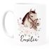 Kindertasse Kunststoff mit Namen personalisiert Pferd Pferdemädchen Geschenk Mädchen Namensgeschenke SpecialMe®preview