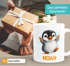 Kindertasse Kunststoff mit Pinguin | Papagei | Hai | Dinosaurier Aufdruck Geschenk Kinder Tiere Namensgeschenke für Jungen Mädchen SpecialMe®preview