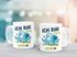 Kindertasse Kunststoff, personalisierte Namenstasse Dino Triceratops Geburtstag Ich bin schon 1 2 SpecialMe®preview