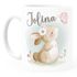 Kindertasse Kunststoff Tiermotive Bär, Hase, Fuchs mit Namen personalisierte Namenstasse für Kinder SpecialMe®preview