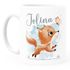 Kindertasse Kunststoff Tiermotive Bär, Hase, Fuchs mit Namen personalisierte Namenstasse für Kinder SpecialMe®preview