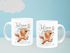 Kindertasse Kunststoff Tiermotive Bär, Hase, Fuchs mit Namen personalisierte Namenstasse für Kinder SpecialMe®preview