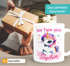 Kindertasse mit Einhorn Spruch Diese Tasse gehört personalisierte Namenstasse aus Keramik für Kinder Mädchen SpecialMe®preview