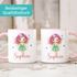 Kindertasse Namenstasse aus Keramik Fee Elfe Aquarell Illustration Geschenk für Mädchen personalisiert Wunschname SpecialMe®preview