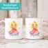 Kindertasse Namenstasse aus Keramik Prinzessin Aquarell Illustration Geschenk für Mädchen personalisiert Wunschname SpecialMe®preview
