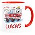 Kindertasse Personalisiert Feuerwehrauto Tatü Tata Namenstasse  Kinder Jungen Mädchen Kinderbecher Keramik SpecialMe®preview