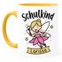 Kindertasse Schulkind Wunschname Geschenk zur Einschulung für Mädchen personalisiert SpecialMe®preview