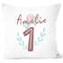 Kissen-Bezug 1.2. Geburtstag Kissen-Hülle mit Namen Baumwolle personalisierte Geschenke Dekokissen SpecialMe®preview