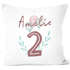 Kissen-Bezug 1.2. Geburtstag Kissen-Hülle mit Namen Baumwolle personalisierte Geschenke Dekokissen SpecialMe®preview