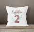 Kissen-Bezug 1.2. Geburtstag Kissen-Hülle mit Namen Baumwolle personalisierte Geschenke Dekokissen SpecialMe®preview