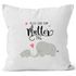 Kissen-Bezug Alles Liebe zum Muttertag Elefant Elefanten Mutter Kind Mutteragsgeschenk Baumwolle MoonWorks®preview
