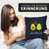 Kissen-Bezug Avocado - You complete me Kissen-Hülle Deko-Kissen Baumwolle Valentinstagsgeschenk MoonWorks®preview