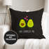 Kissen-Bezug Avocado - You complete me Kissen-Hülle Deko-Kissen Baumwolle Valentinstagsgeschenk MoonWorks®preview