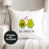Kissen-Bezug Avocado - You complete me Kissen-Hülle Deko-Kissen Baumwolle Valentinstagsgeschenk MoonWorks®preview