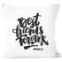 Kissen-Bezug Best friends forever mit Namen Spruch persönliche Geschenke beste Freundin Kissenhülle Dekokissen SpecialMe®preview