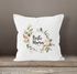 Kissen-Bezug Beste Mama der Welt Muttertag Watercolor Blumen Geschenk Kissen-Hülle Deko-Kissen Baumwolle MoonWorks®preview