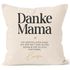 Kissen-Bezug Danke Mama Spruch mit Name personalisiert persönliches Muttertagsgeschenk SpecialMe®preview