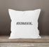 Kissen-Bezug #dein Hashtag individualisierbar bedrucken mit eigenem Text Kissenhülle selbst gestalten Deko-Kissen Baumwolle MoonWorks®preview