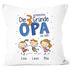 Kissen-Bezug Die schönsten Gründe Papa zu sein personalisiert mit Namen 1,2,3,4 Kinder Geschenk Enkel für Opa SpecialMe®preview