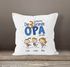 Kissen-Bezug Die schönsten Gründe Papa zu sein personalisiert mit Namen 1,2,3,4 Kinder Geschenk Enkel für Opa SpecialMe®preview