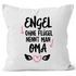 Kissen-Bezug Engel ohne Flügel nennt man Oma Geschenk Oma Kissen-Hülle Deko-Kissen Baumwolle MoonWorks®preview