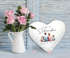 Kissen-Bezug Familie personalisierbar mit Namen Figuren Eltern Kinder Haustiere Aqarell Watercolor SpecialMe®preview