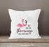 Kissen-Bezug Flamingo Ich bin ein Flamingo ich darf das Spruch Pusteblume Kissen-Hülle Deko-Kissen Baumwolle MoonWorks®preview