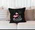 Kissen-Bezug Flamingo Ich bin ein Flamingo ich darf das Spruch Pusteblume Kissen-Hülle Deko-Kissen Baumwolle MoonWorks®preview