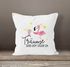 Kissen-Bezug Flamingo Träume sind zu jagen da Kissen-Hülle Deko-Kissen Baumwolle MoonWorks®preview