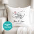 Kissen-Bezug Geschenk Liebe Motiv Hände Herzen personalisierbar mit Namen und Datum SpecialMe®preview