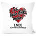 Kissen-Bezug Geschenk Valentinstag Lustig Partner Mann Frau Freund Freundin Ich liebe dich mehr Ende Moonworks®preview