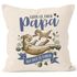 Kissen-Bezug Glück ist einen Papa wie dich zu haben Otter Spruch besonderes Geschenk zum Vatertag SpecialMe®preview