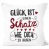 Kissen-Bezug Glück ist einen Schatz wie dich zu haben Geschenk Liebe Liebeserklärung Dekokissen SpecialMe®preview