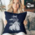 Kissen-Bezug Hase I love you like nobunny else Geschenk Liebe Spruch Liebespruch Wortspiel Watercolor Kissen-Hülle Baumwolle MoonWorks®preview