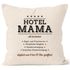 Kissen-Bezug Hotel Mama Muttertagsgeschenk Kissen-Hülle Deko-Kissen Baumwolle MoonWorks®preview