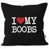 Kissen-Bezug I love my Penis/Pimmel Boobs I love your Boobs/Penis lustiger Spruch Ironie Deko-Kissen MoonWorks®preview