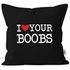 Kissen-Bezug I love my Penis/Pimmel Boobs I love your Boobs/Penis lustiger Spruch Ironie Deko-Kissen MoonWorks®preview