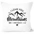 Kissen-Bezug I love you to the mountain and back Liebeserklärung Geschenk Valentinstag Weihnachten Moonworks®preview